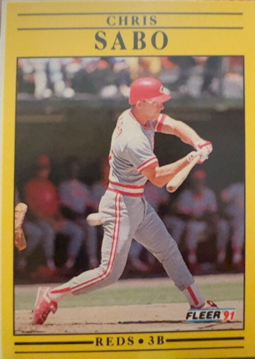 Chris Sabo  baseball card collectible - Main Image 3