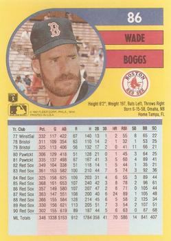 Wade Boggs  baseball card collectible - Main Image 2