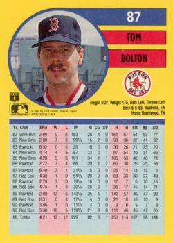Tom Bolton  baseball card collectible - Main Image 2
