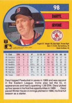 Daryl Irvine  baseball card collectible - Main Image 2