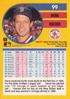 Dana Kiecker  baseball card collectible - Main Image 2