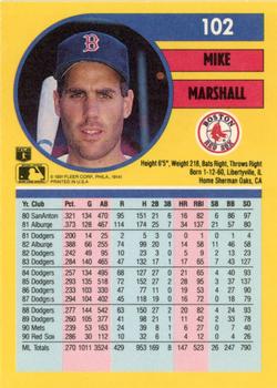 Mike Marshall  baseball card collectible - Main Image 2