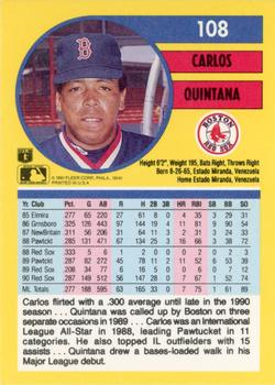 Carlos Quintana  baseball card collectible - Main Image 2