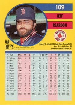 Jeff Reardon  baseball card collectible - Main Image 2
