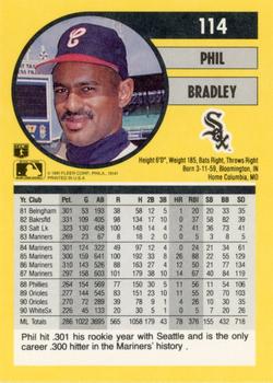 Phil Bradley  baseball card collectible - Main Image 2