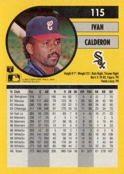 Ivan Calderon  baseball card collectible - Main Image 2