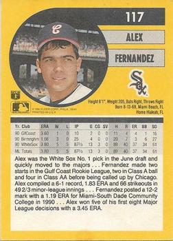 Alex Fernandez  baseball card collectible - Main Image 2