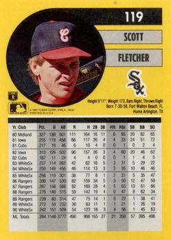Scott Fletcher  baseball card collectible - Main Image 2