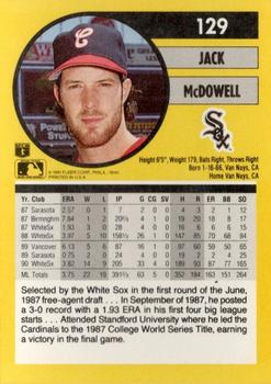 Jack McDowell  baseball card collectible - Main Image 2