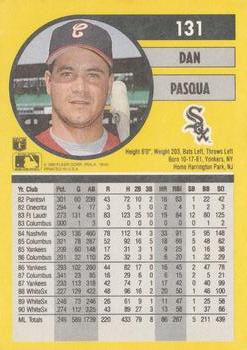 Dan Pasqua  baseball card collectible - Main Image 2