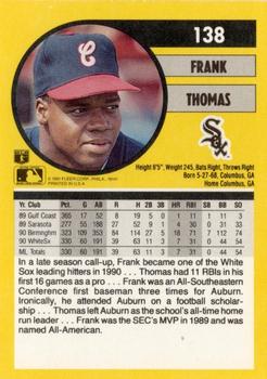 Frank Thomas  baseball card collectible - Main Image 2