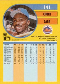 Chuck Carr  baseball card collectible - Main Image 2