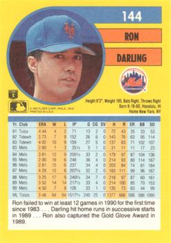 Ron Darling  baseball card collectible - Main Image 2