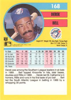 Derek Bell  baseball card collectible - Main Image 2