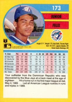 Junior Felix  baseball card collectible - Main Image 2