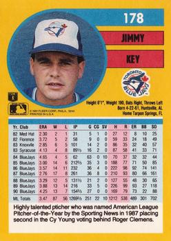 Jimmy Key  baseball card collectible - Main Image 2