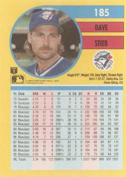 Dave Stieb  baseball card collectible - Main Image 2