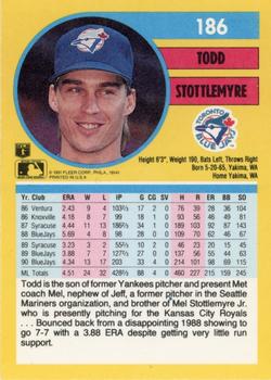 Todd Stottlemyre  baseball card collectible - Main Image 2