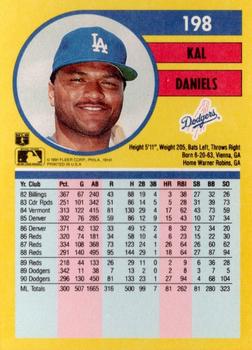 Kal Daniels  baseball card collectible - Main Image 2
