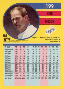 Kirk Gibson  baseball card collectible - Main Image 2