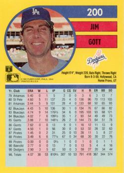 Jim Gott  baseball card collectible - Main Image 2