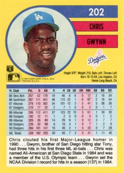 Chris Gwynn  baseball card collectible - Main Image 2