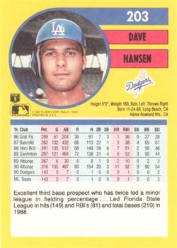 Dave Hansen  baseball card collectible - Main Image 2