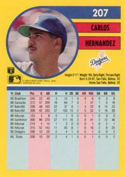 Carlos Hernandez  baseball card collectible - Main Image 2