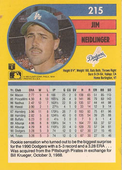 Jim Neidlinger  baseball card collectible - Main Image 2