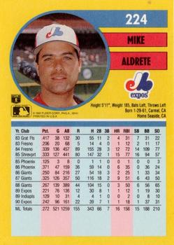 Mike Aldrete  baseball card collectible - Main Image 2