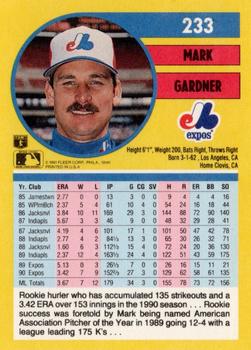 Mark Gardner  baseball card collectible - Main Image 2