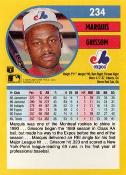 Marquis Grissom  baseball card collectible - Main Image 2