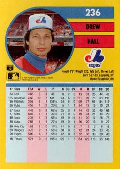 Drew Hall  baseball card collectible - Main Image 2