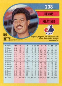 Dennis Martinez  baseball card collectible - Main Image 2