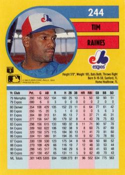 Tim Raines  baseball card collectible - Main Image 2