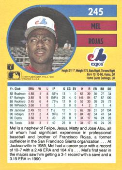 Mel Rojas  baseball card collectible - Main Image 2