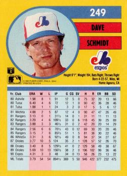 Dave Schmidt  baseball card collectible - Main Image 2