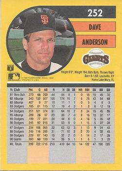 Dave Anderson  baseball card collectible - Main Image 2