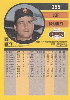 Jeff Brantley  baseball card collectible - Main Image 2