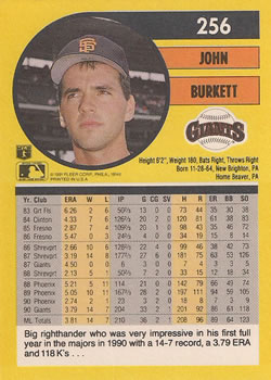 John Burkett  baseball card collectible - Main Image 2