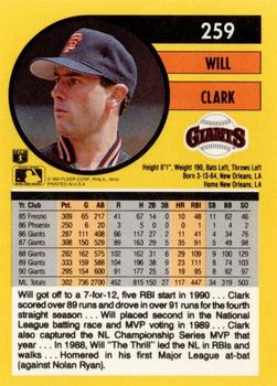 Will Clark  baseball card collectible - Main Image 2