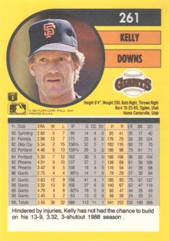Kelly Downs  baseball card collectible - Main Image 2