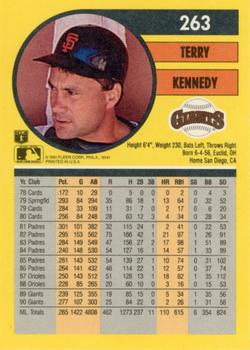 Terry Kennedy  baseball card collectible - Main Image 2