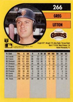 Greg Litton  baseball card collectible - Main Image 2