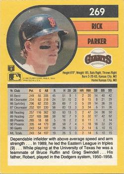 Rick Parker  baseball card collectible - Main Image 2
