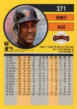 Ernest Riles  baseball card collectible - Main Image 2