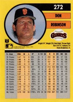 Don Robinson  baseball card collectible - Main Image 2