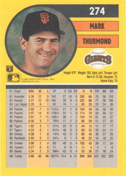 Mark Thurmond  baseball card collectible - Main Image 2