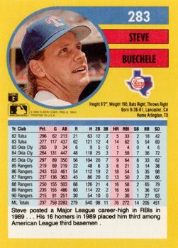 Steve Buechele  baseball card collectible - Main Image 2