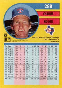 Charlie Hough  baseball card collectible - Main Image 2